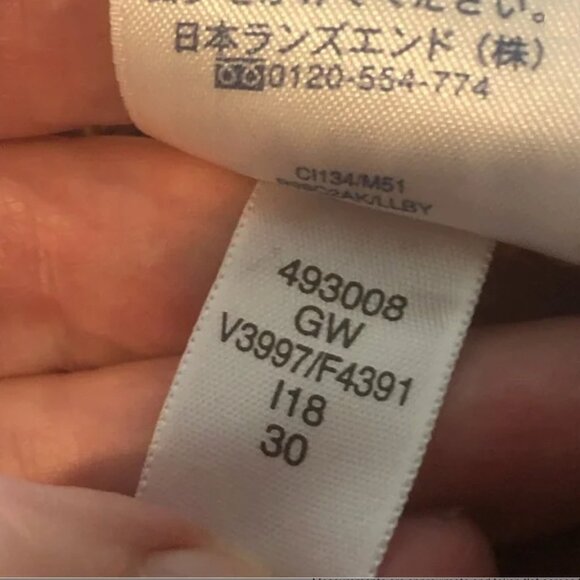 Lands’ End High Rise Straight Corduroy Jeans Rust Sz 8 - Picture 10 of 11